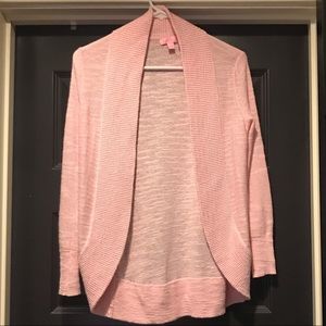 Lilly Pulitzer pink Amalie cardigan